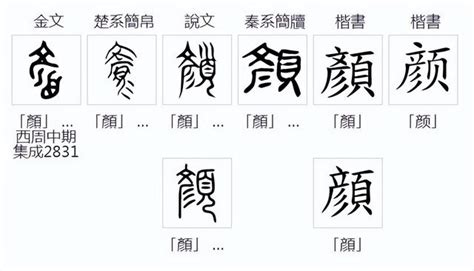 顏的造詞|顏字造詞,顏字詞語大全 